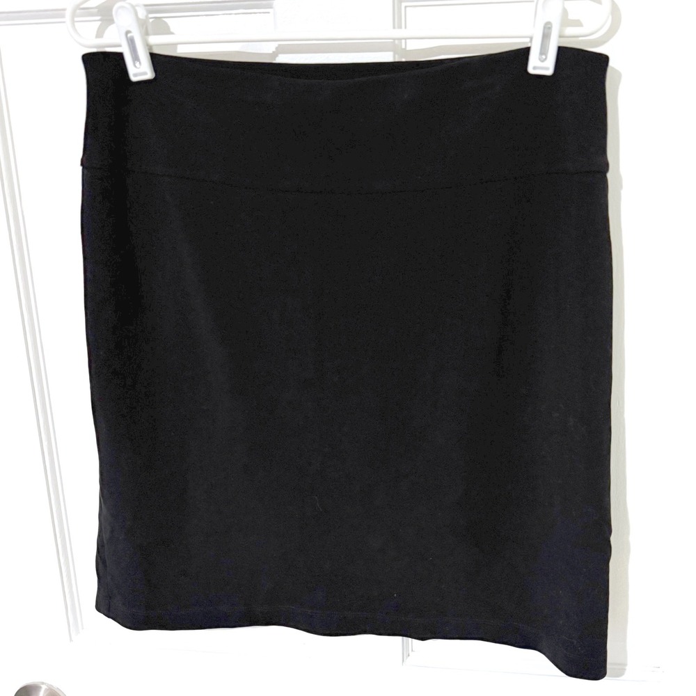 Eileen Fisher Black Tencel Lyocell Stretch Pencil Skirt Size Medium F19TLU